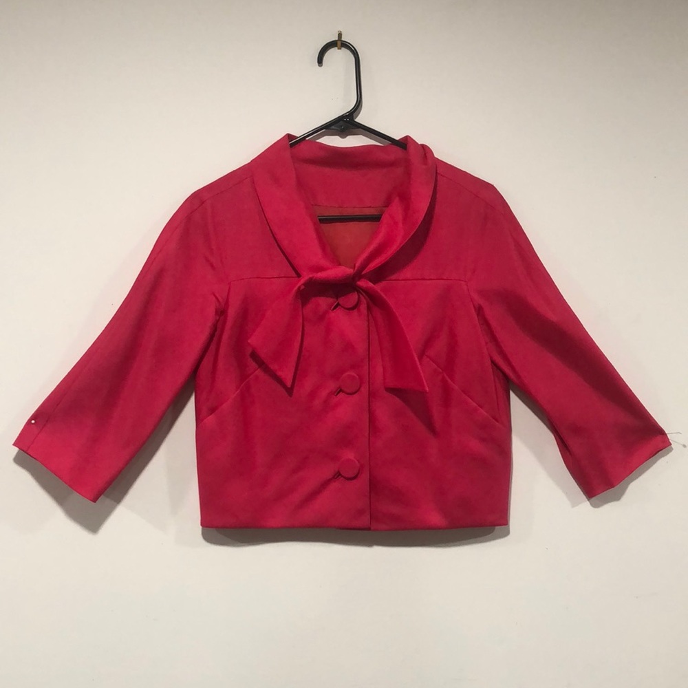 Hot Pink vintage style jacket-top hand tailored!💕